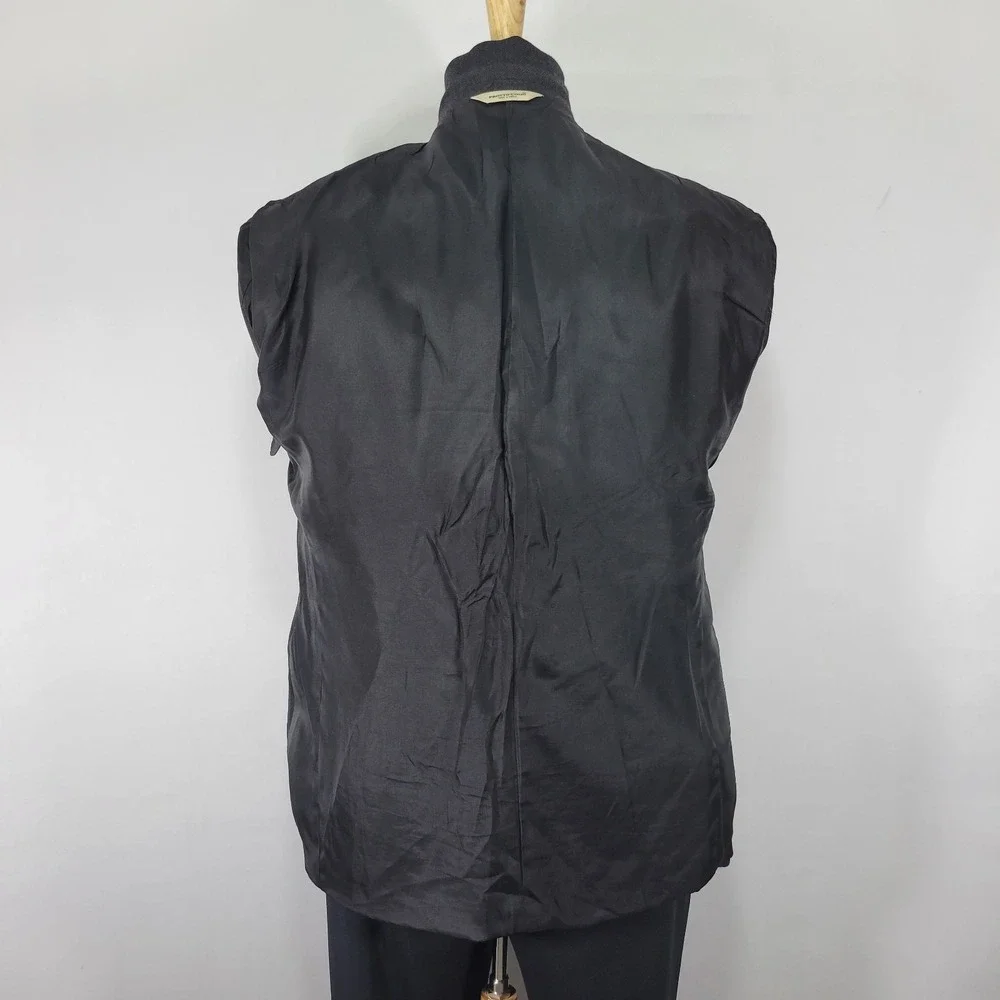 Pronto Uomo Men's Sport Coat Blazer Two Button‎ Charcoal Herringbone Lambs 46R